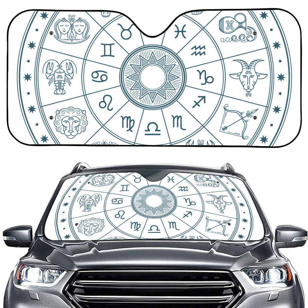 Zodiac Astrology Signs Print Car Windshield Sun Shade