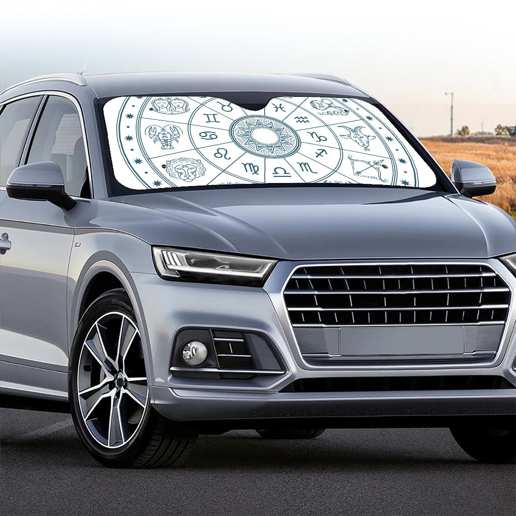 Zodiac Astrology Signs Print Car Windshield Sun Shade