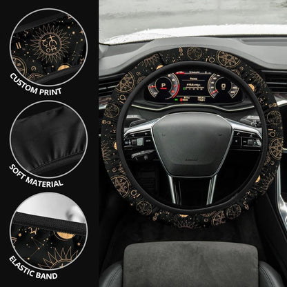 Zodiac Car Steering Wheel Cover