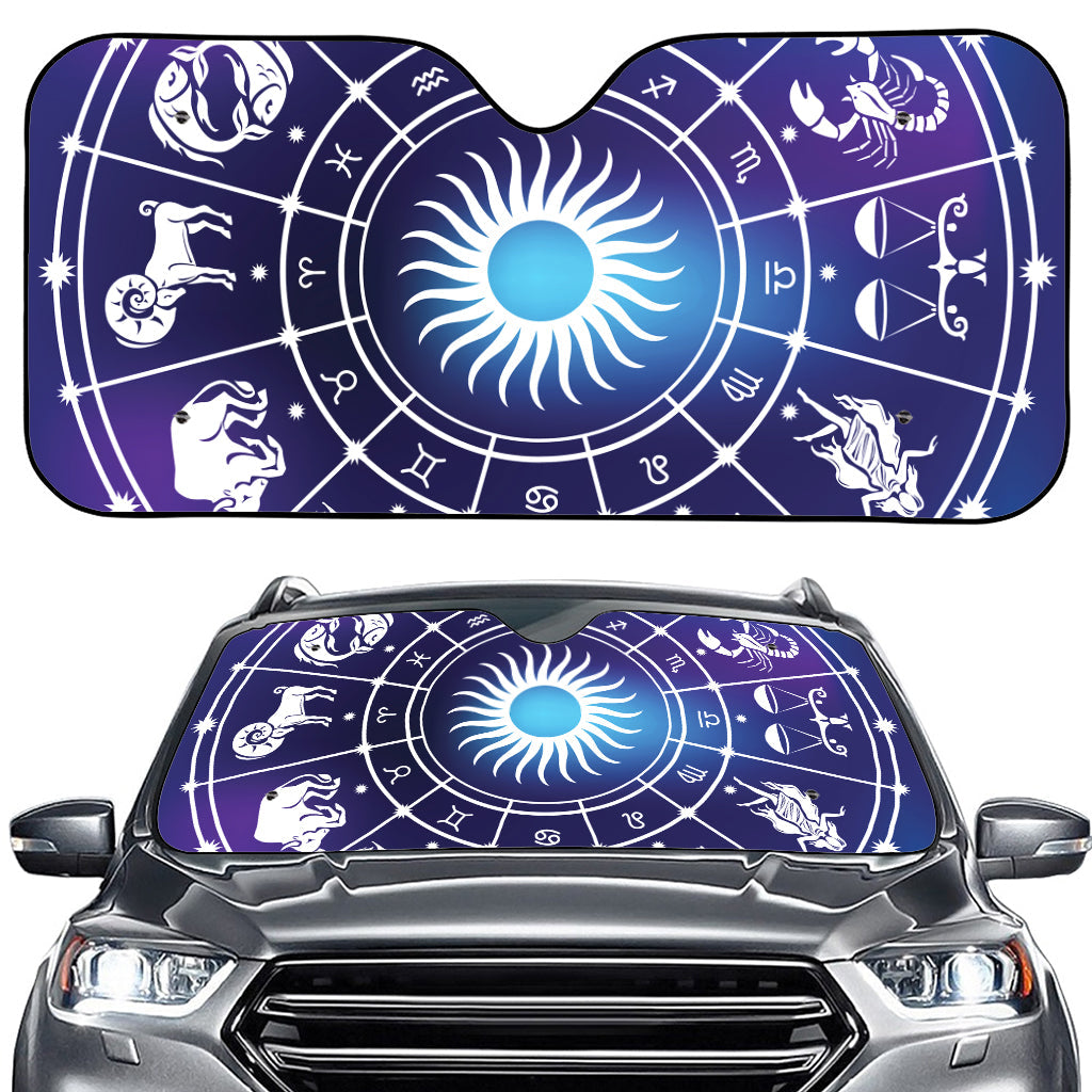 Zodiac Horoscopes Print Car Windshield Sun Shade