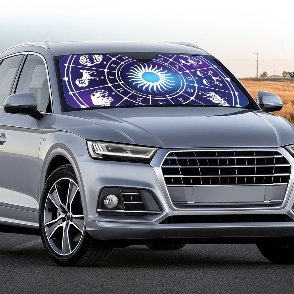 Zodiac Horoscopes Print Car Windshield Sun Shade