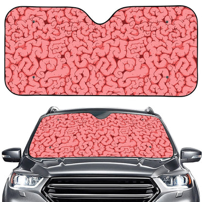 Zombie Brain Print Car Windshield Sun Shade