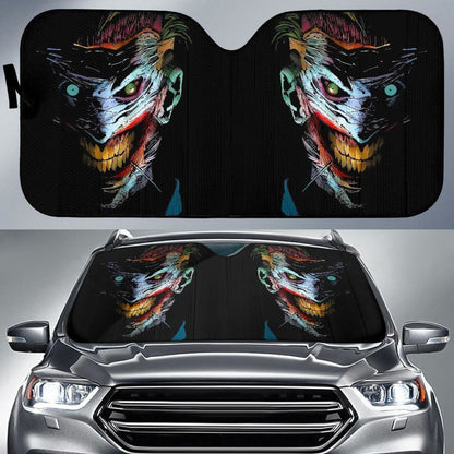 Zombie Joker Car Window Sun Shade For Fan Nh07 Universal Fit 111204