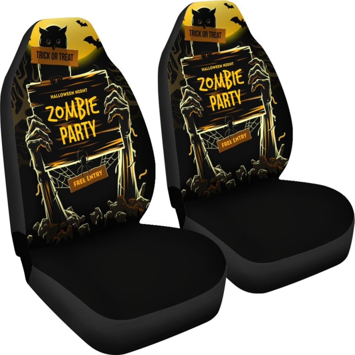 Zombie Party Halloween Car Seat Covers Th55 Universal Fit 215515
