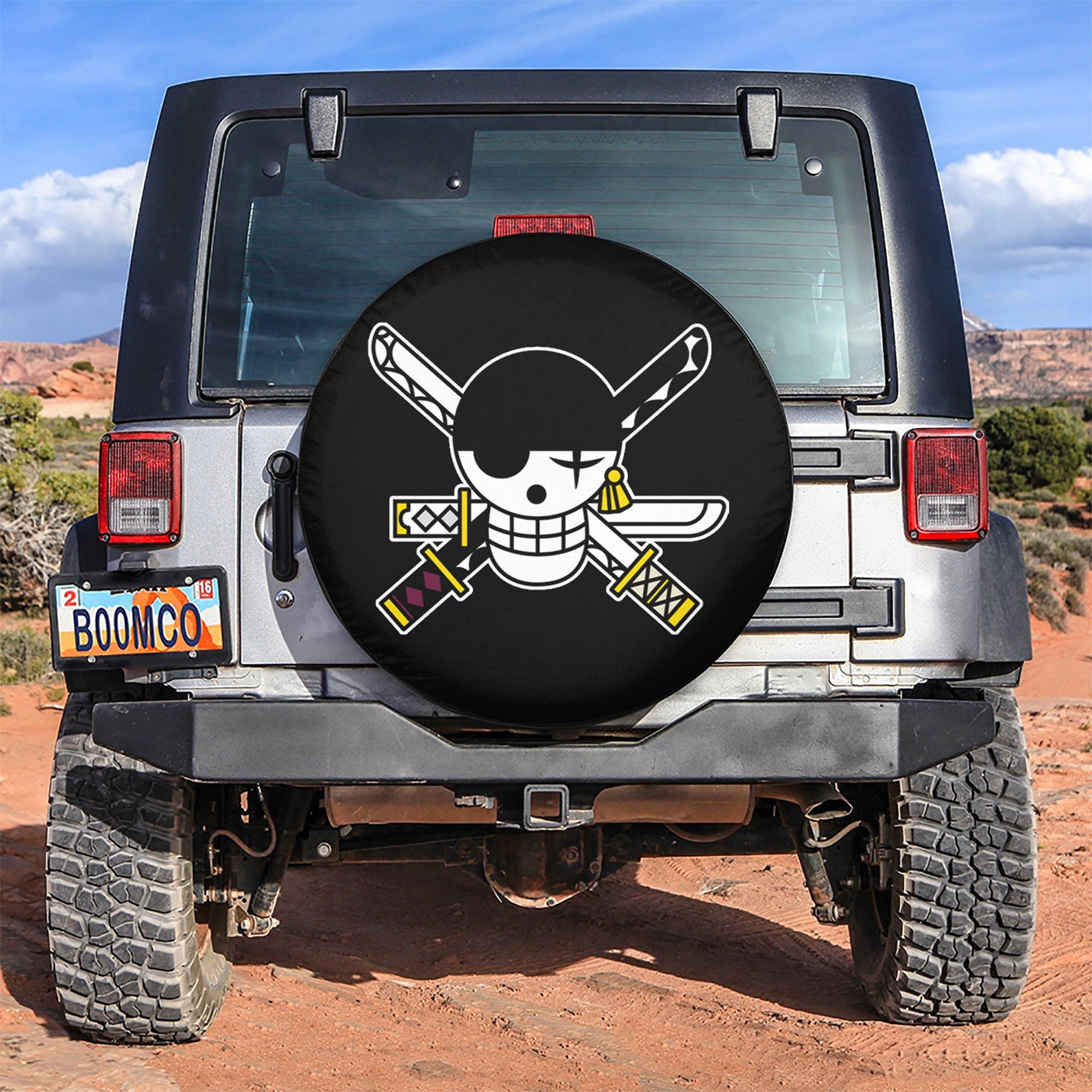 Zoro Jolly Flag Custom One Piece Anime Car Spare Tire