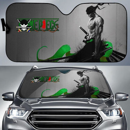 Zoro One Piece Auto Sun Shade Nh06 Universal Fit 111204