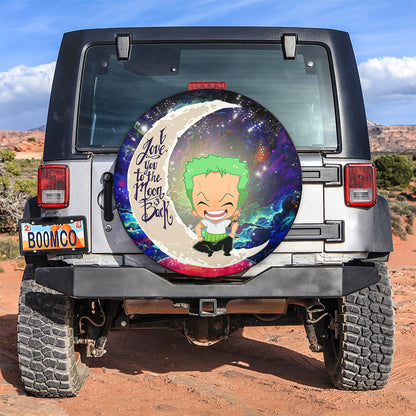 Zoro One Piece Love You To The Moon Galaxy Spare Tire Cover