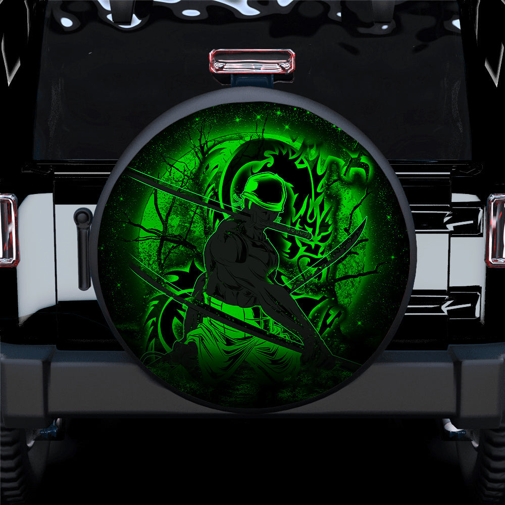 Zoro One Piece Moonlight Jeep Car Spare Tire Cover