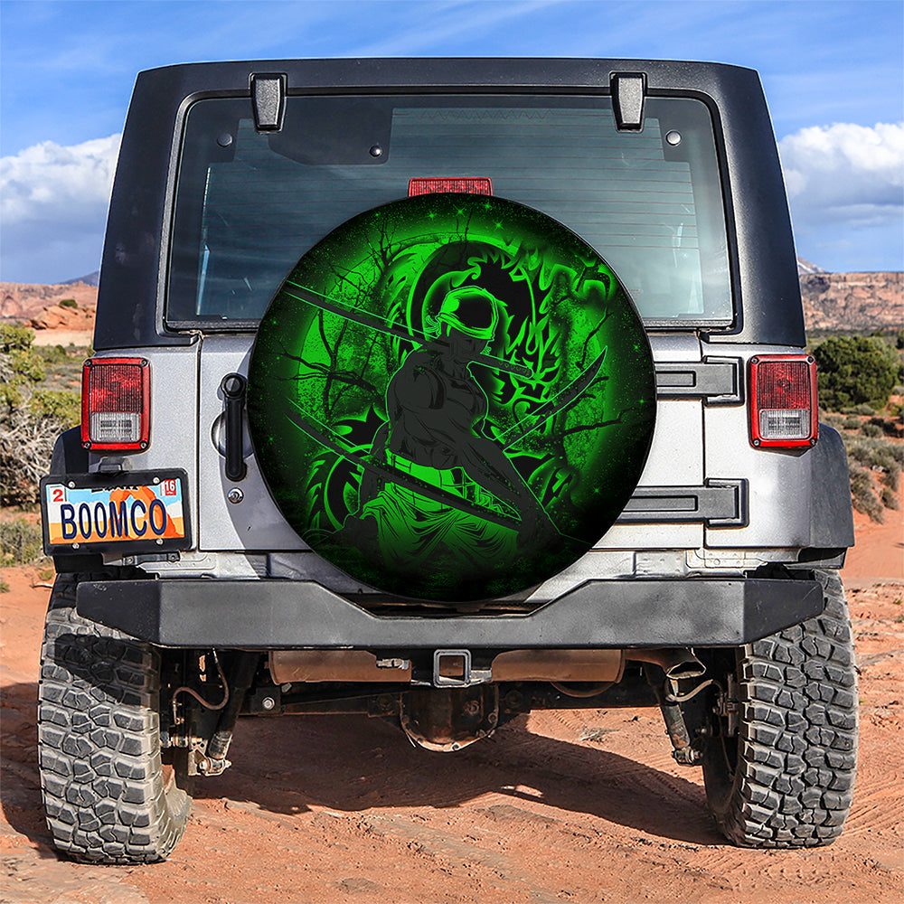 Zoro One Piece Moonlight Jeep Car Spare Tire Cover