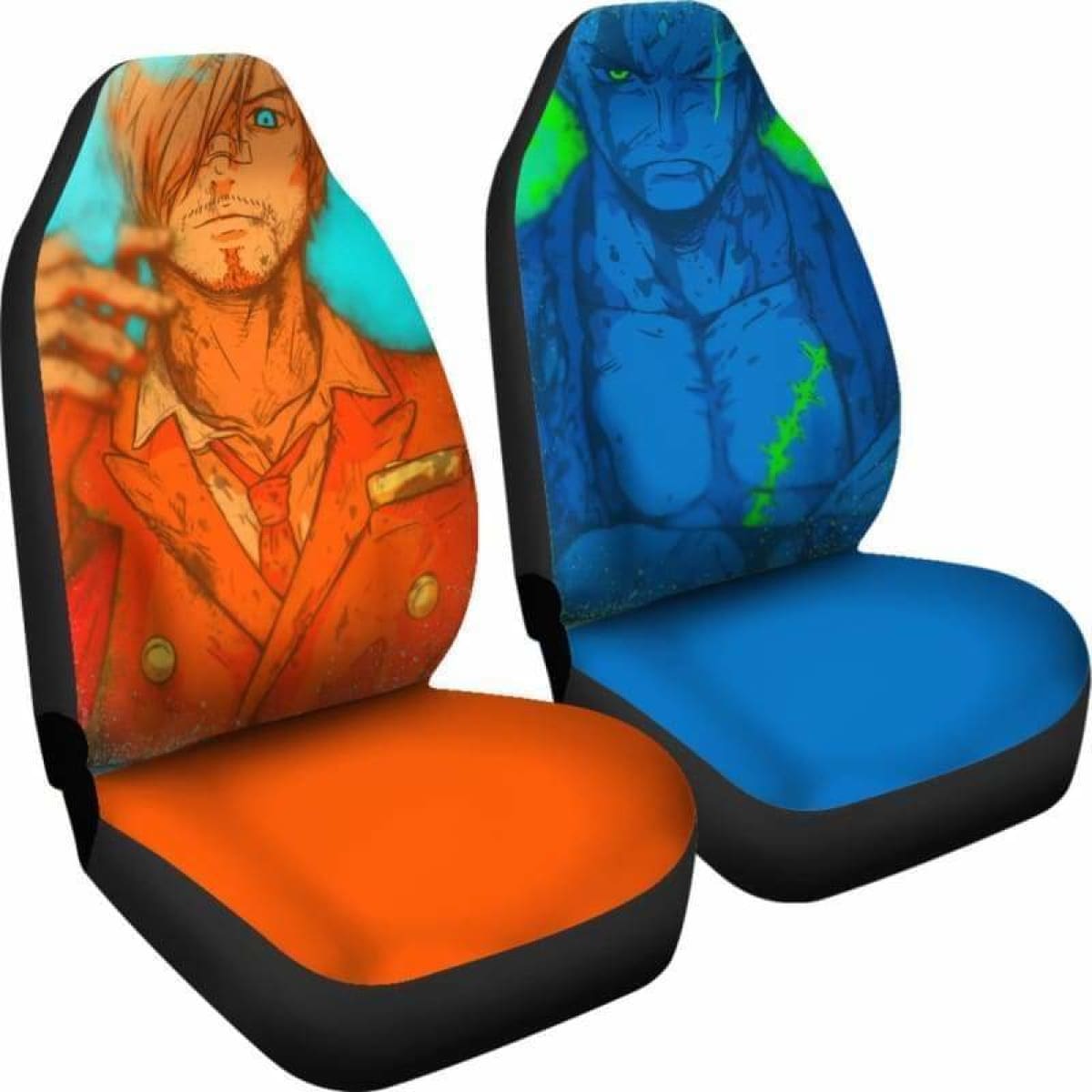 Zoro Sanji One Piece Car Seat Covers Universal Fit 051312
