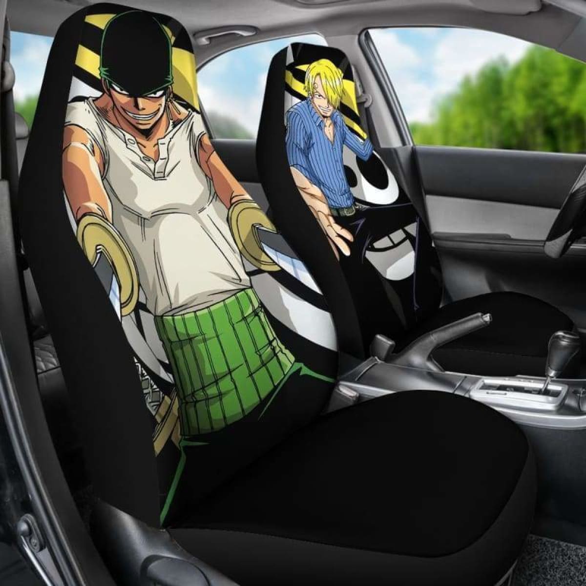 Zoro Sanji One Piece Car Seat Covers Universal Fit 051312