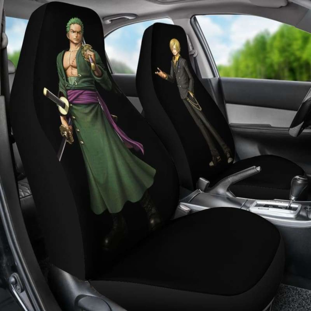 Zoro Sanji One Piece Car Seat Covers Universal Fit 051312