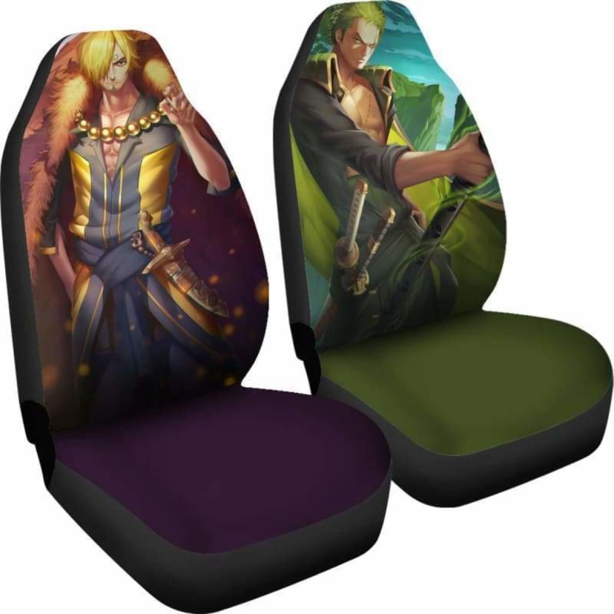 Zoro Sanji One Piece Car Seat Covers Universal Fit 051312