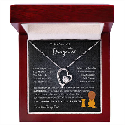 Lion Daughter Necklace - Meaningful Gift For Daughter From Dad