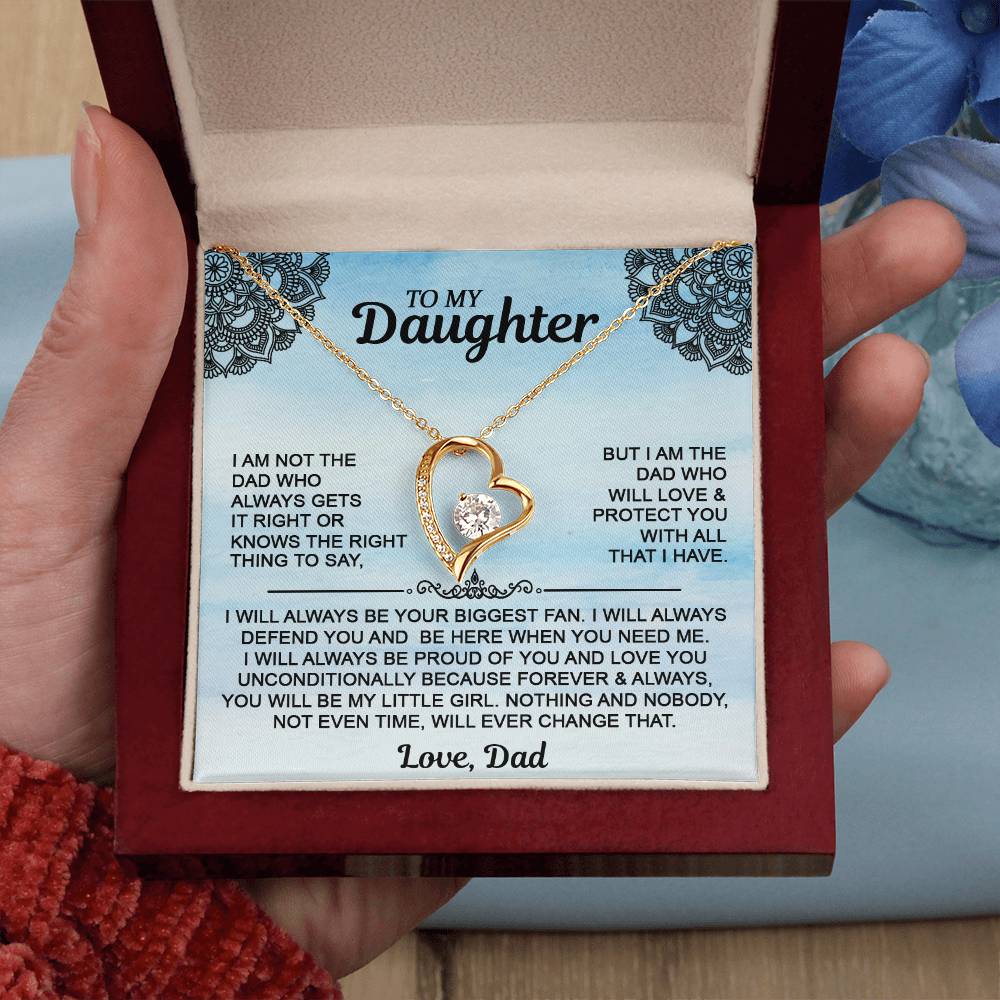 Daughter Necklace From Dad - Gift Idea For Daughter