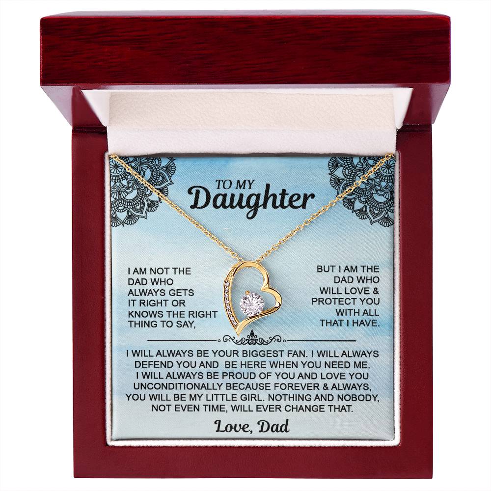 Daughter Necklace From Dad - Gift Idea For Daughter