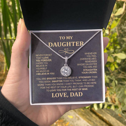 Eternal Hope Necklace - To My Daughter from Mom & Dad, Perfect Holiday Gift