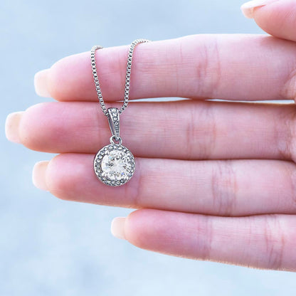 To My Daughter Eternal Hope Necklace - Gift For Daughter From Dad