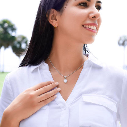 Eternal Hope Necklace with 'To My Daughter' Message - Special Gift from Mom & Dad