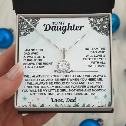 Christmas Gift For Daughter - To My Daughter Eternal Hope Necklace- From Dad