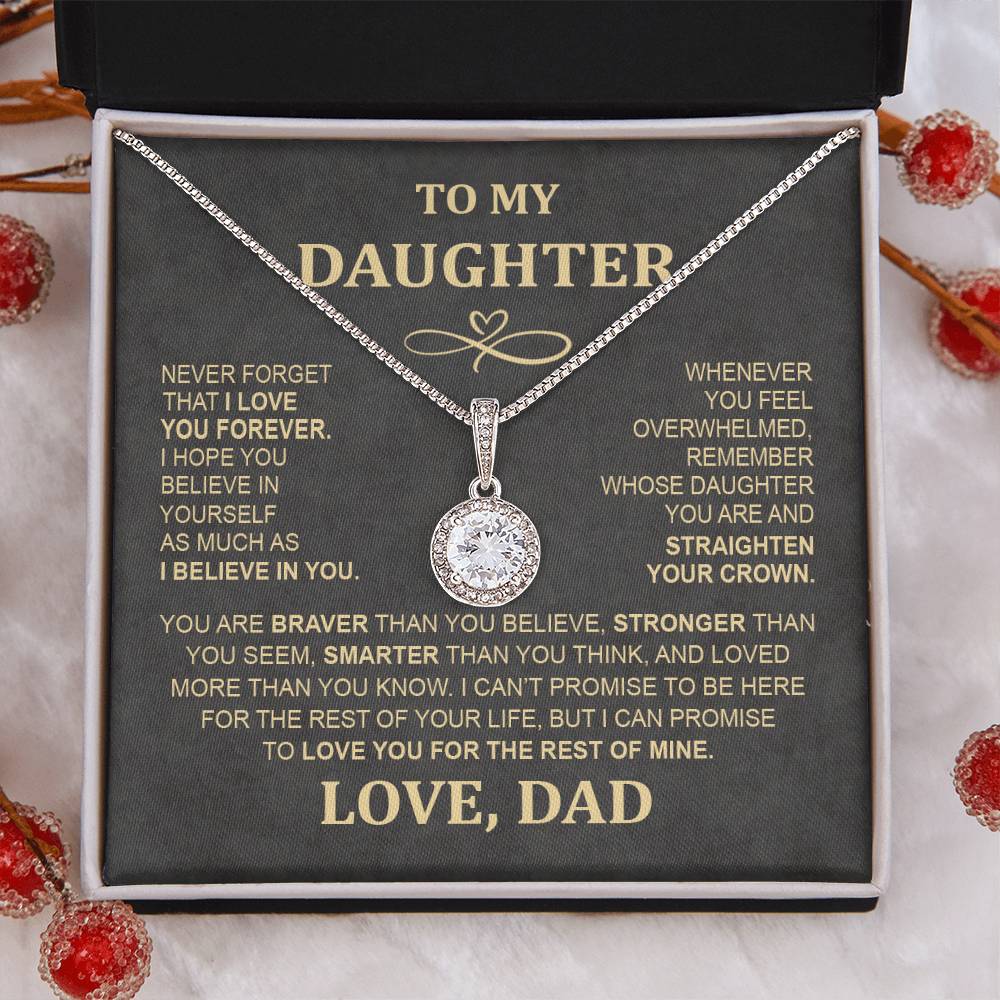 Eternal Hope Necklace - To My Daughter from Mom & Dad, Perfect Holiday Gift