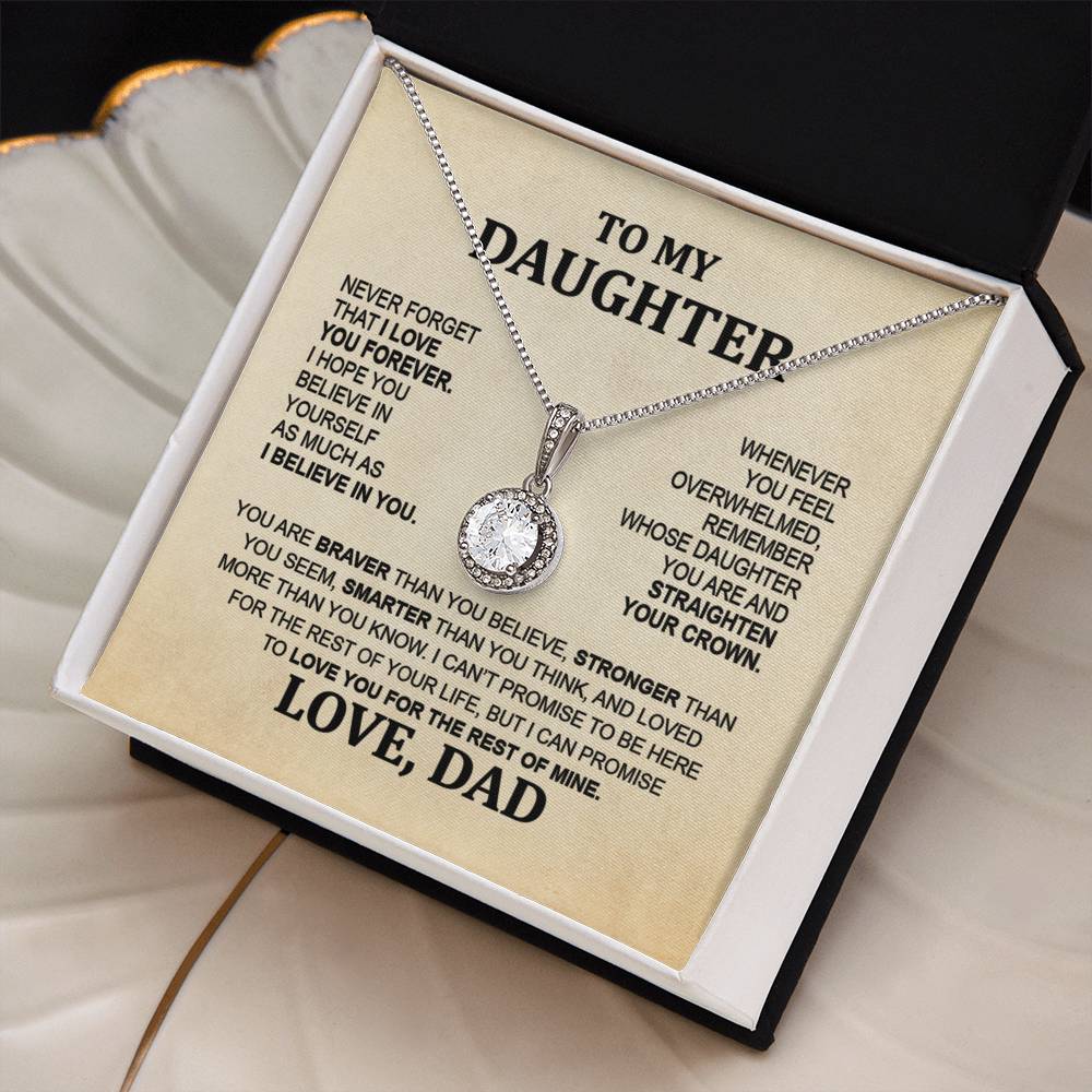 From Mom & Dad - Eternal Hope Necklace, Sentimental Gift for Daughter's Birthday