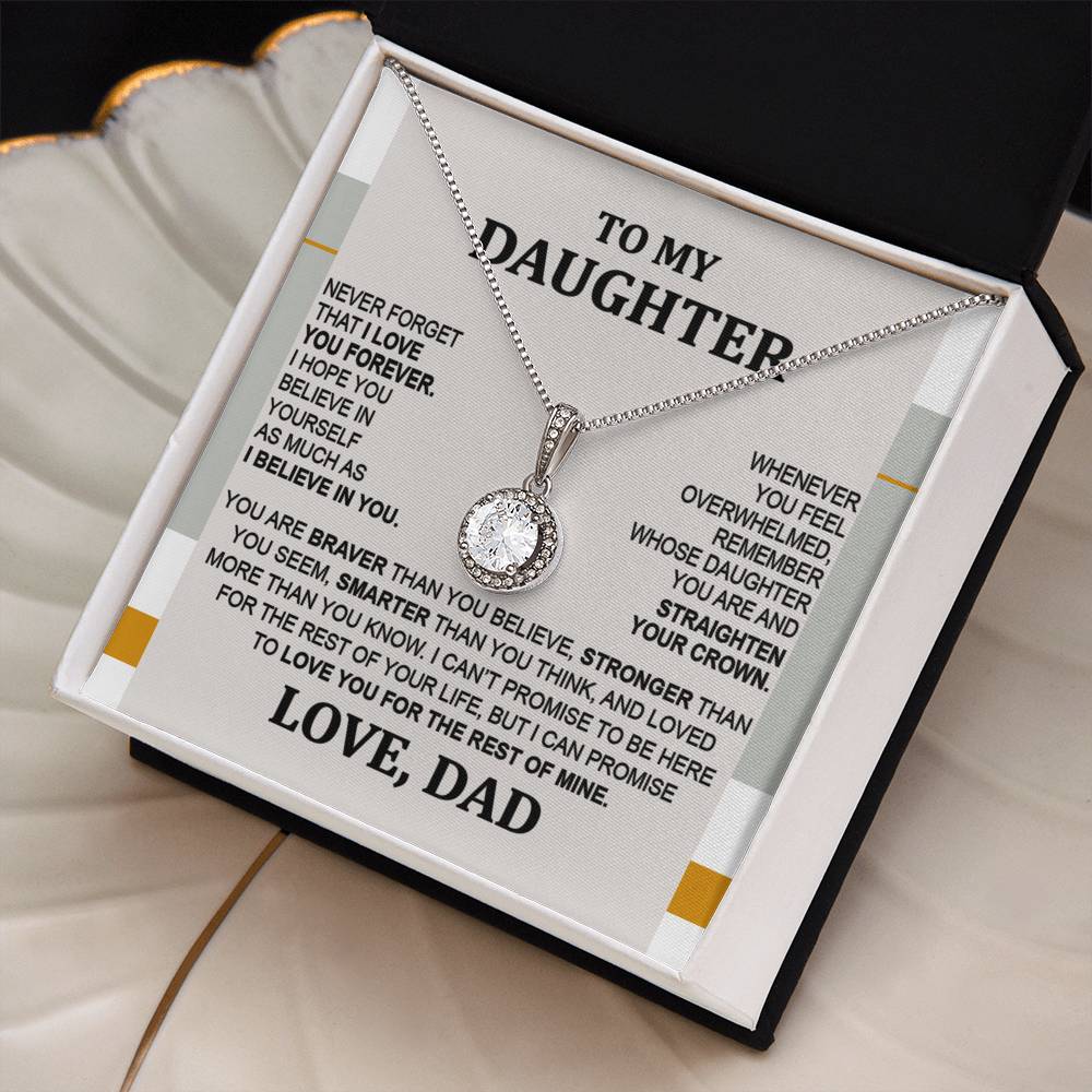 Birthday or Christmas Gift for Daughter - To My Daughter Eternal Hope Necklace