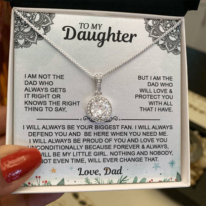 Christmas Gift For Daughter - To My Daughter Eternal Hope Necklace- From Dad