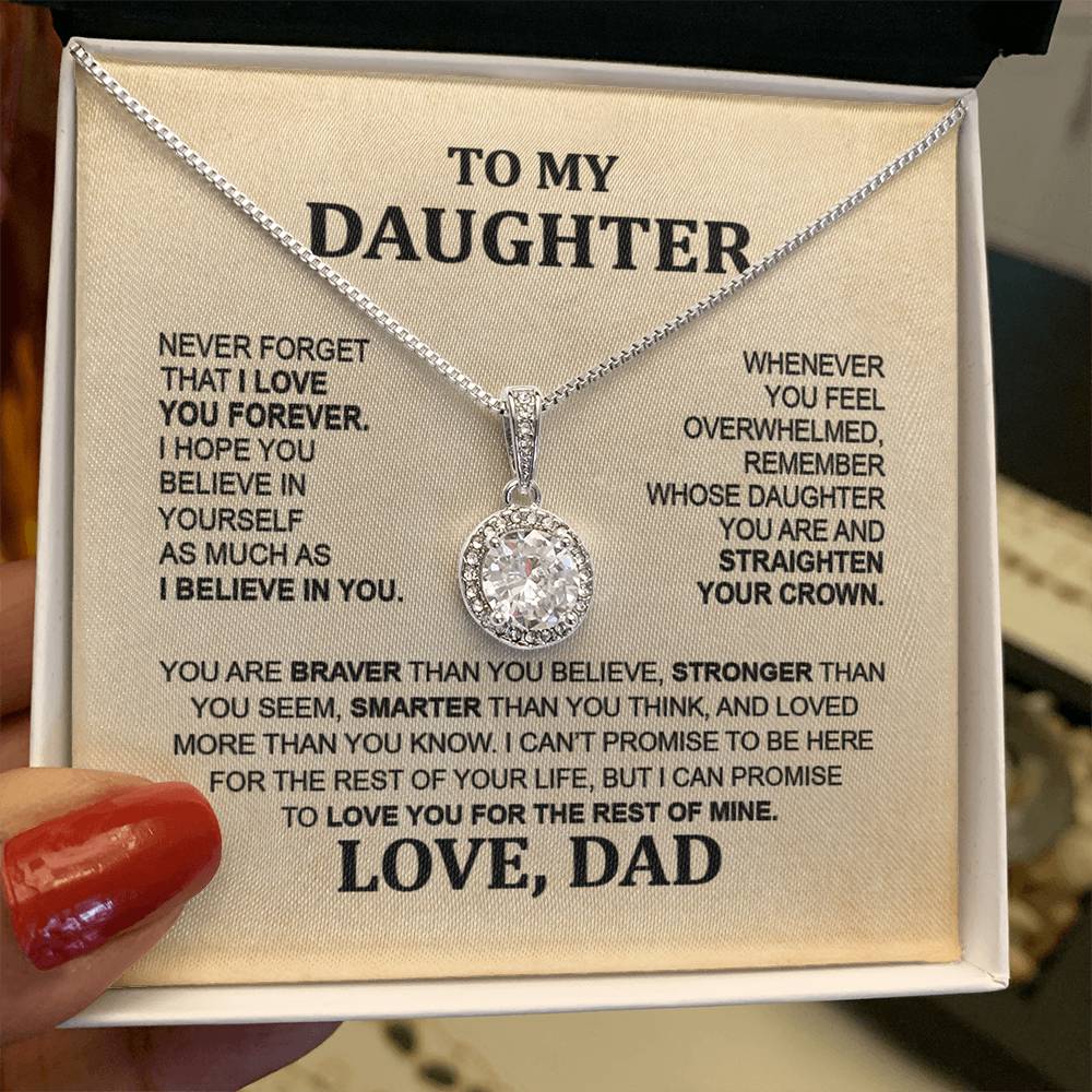 From Mom & Dad - Eternal Hope Necklace, Sentimental Gift for Daughter's Birthday