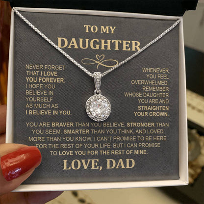 Eternal Hope Necklace - To My Daughter from Mom & Dad, Perfect Holiday Gift