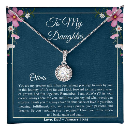 Eternal Hope Necklace - Sentimental Birthday or Christmas Gift for Daughter