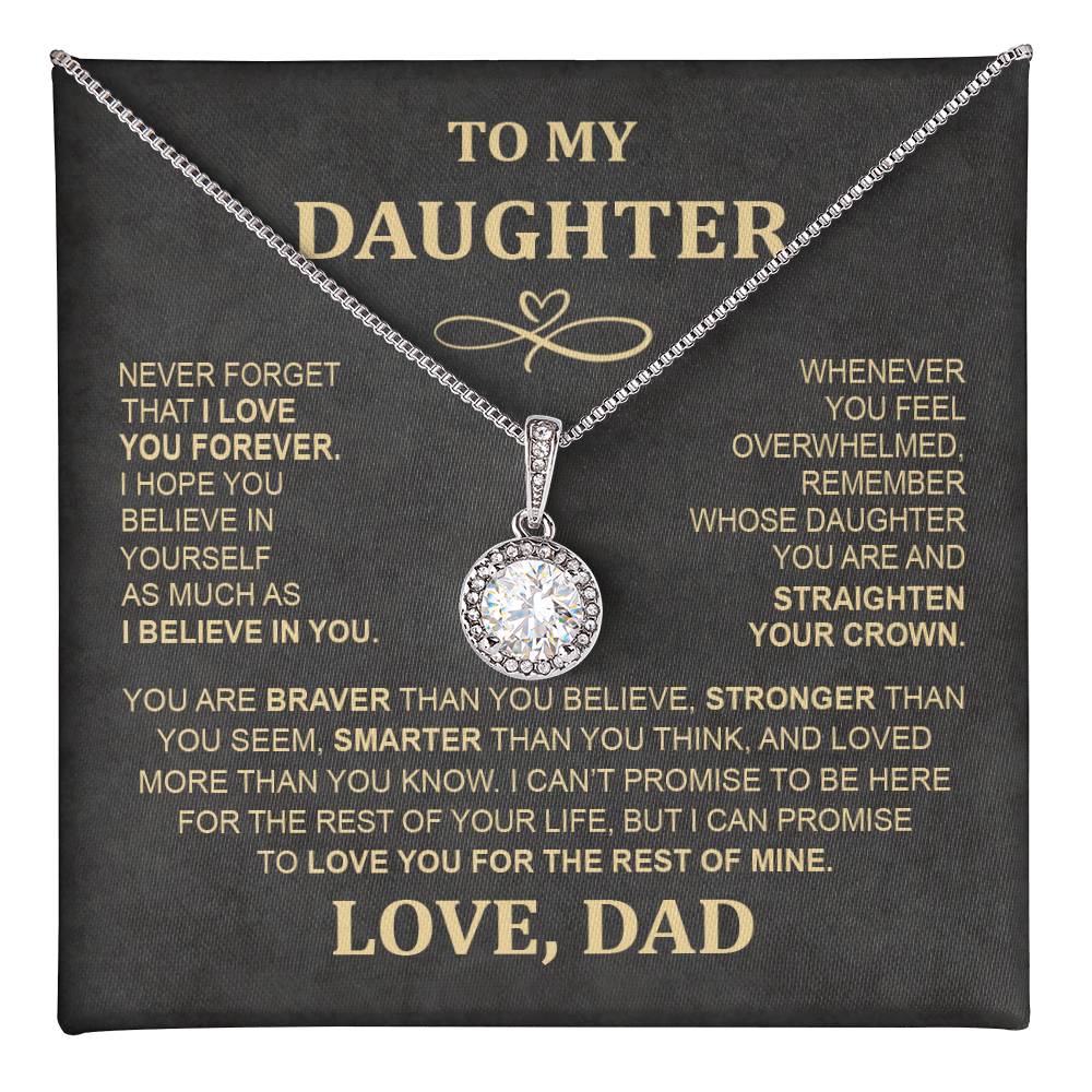 Eternal Hope Necklace - To My Daughter from Mom & Dad, Perfect Holiday Gift