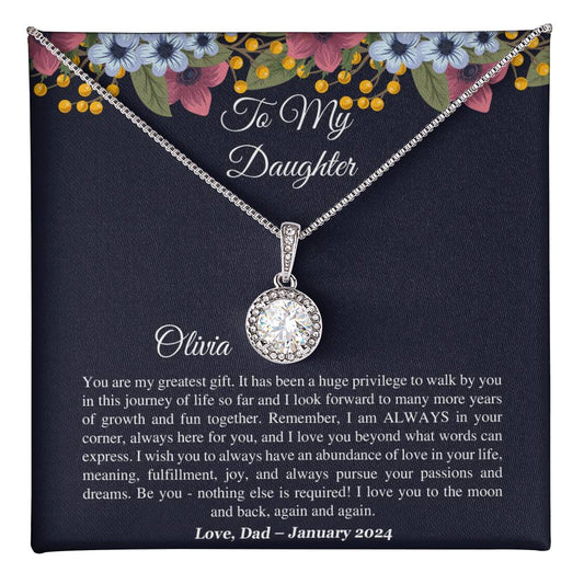 To My Daughter Necklace - Eternal Hope Design for Special Occasions