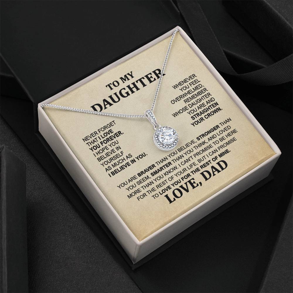 From Mom & Dad - Eternal Hope Necklace, Sentimental Gift for Daughter's Birthday