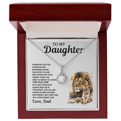 Eternal Hope Necklace - 'To My Daughter' with Lion Design from Dad