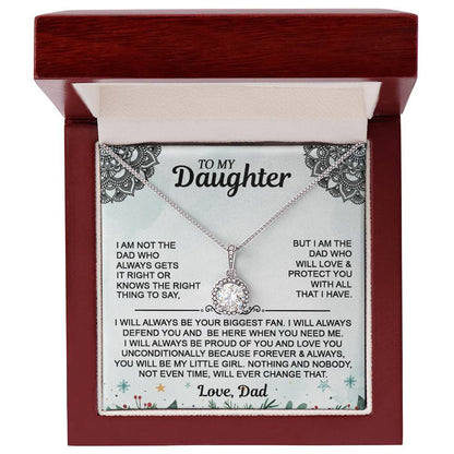 Christmas Gift For Daughter - To My Daughter Eternal Hope Necklace- From Dad