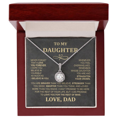 Eternal Hope Necklace - To My Daughter from Mom & Dad, Perfect Holiday Gift