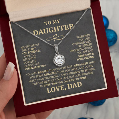 Eternal Hope Necklace - To My Daughter from Mom & Dad, Perfect Holiday Gift