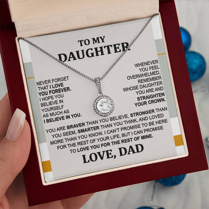 Birthday or Christmas Gift for Daughter - To My Daughter Eternal Hope Necklace