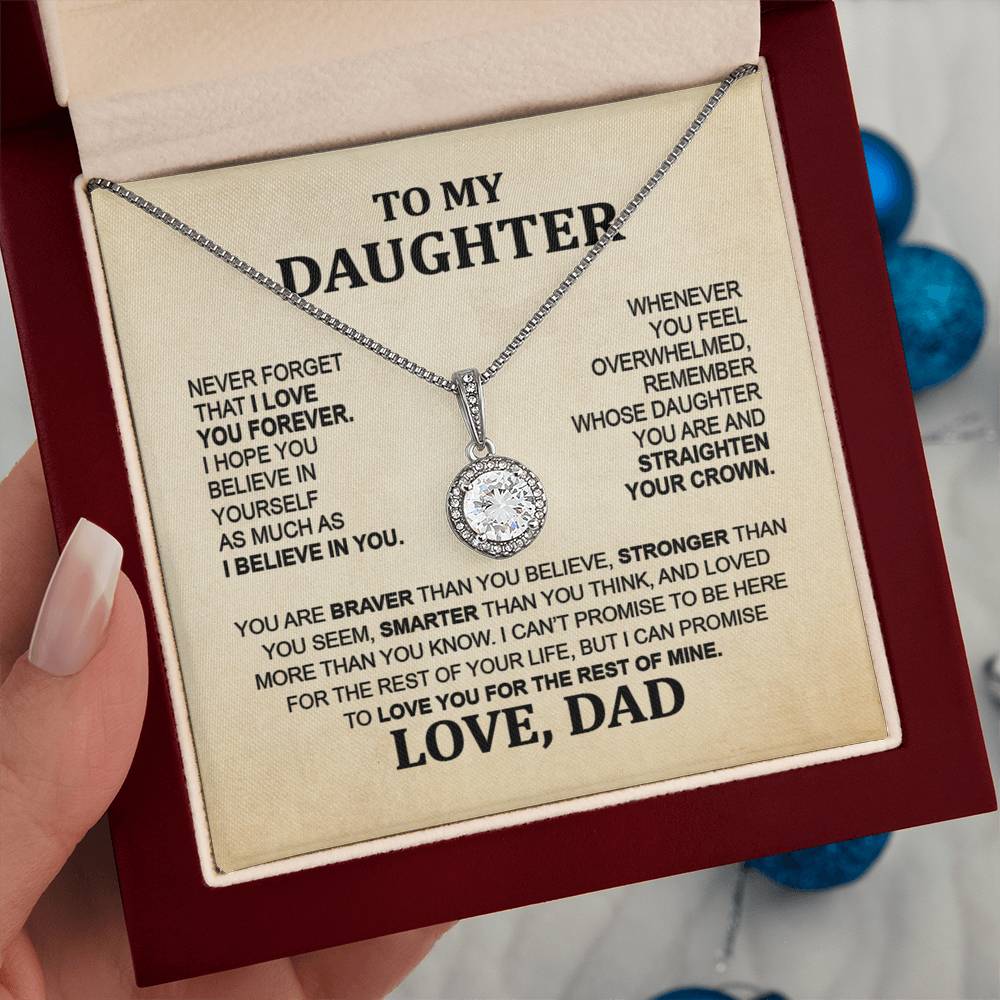 From Mom & Dad - Eternal Hope Necklace, Sentimental Gift for Daughter's Birthday