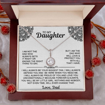 To My Daughter Eternal Hope Necklace - Gift For Daughter From Dad