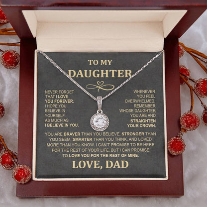 Eternal Hope Necklace - To My Daughter from Mom & Dad, Perfect Holiday Gift