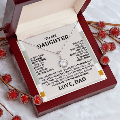 Birthday or Christmas Gift for Daughter - To My Daughter Eternal Hope Necklace