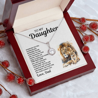 Eternal Hope Necklace - 'To My Daughter' with Lion Design from Dad