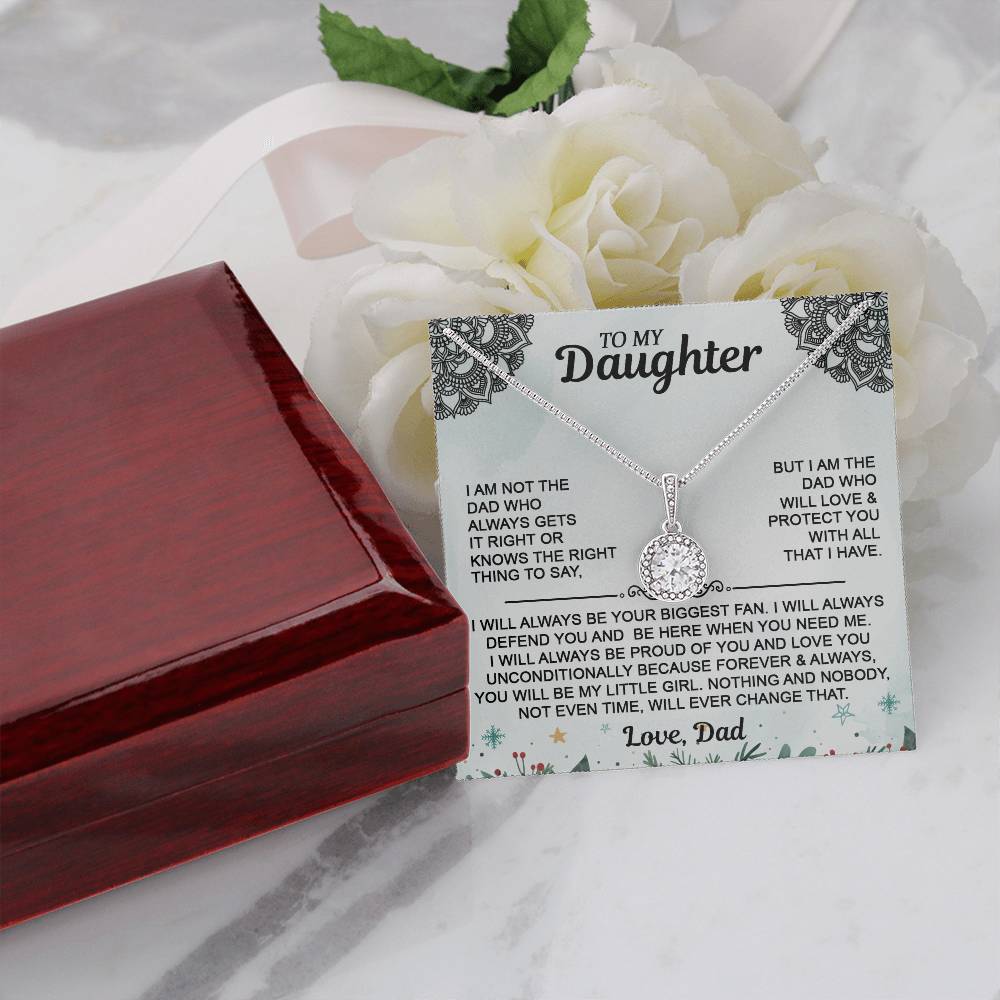 Christmas Gift For Daughter - To My Daughter Eternal Hope Necklace- From Dad