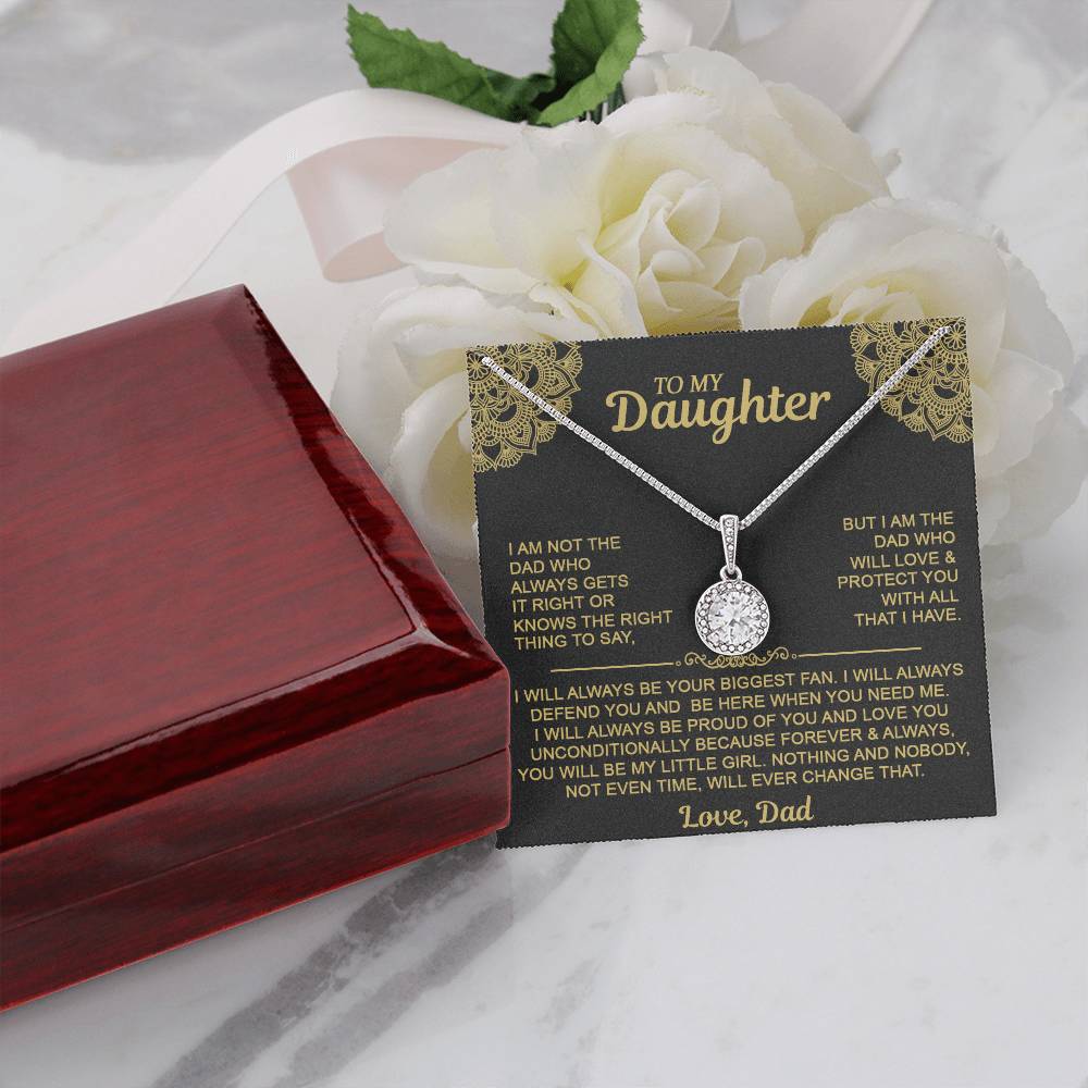 Gift For Daughter From Dad- To My Daughter Eternal Hope Necklace