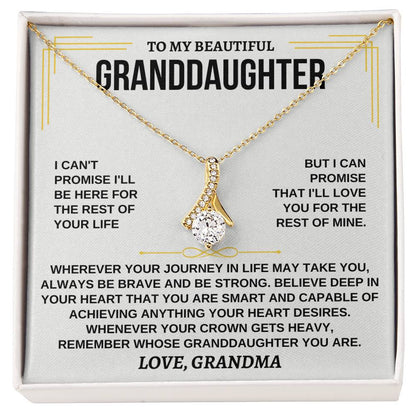 Alluring Beauty Necklace - Sentimental Gift for Granddaughter on Birthday & Christmas