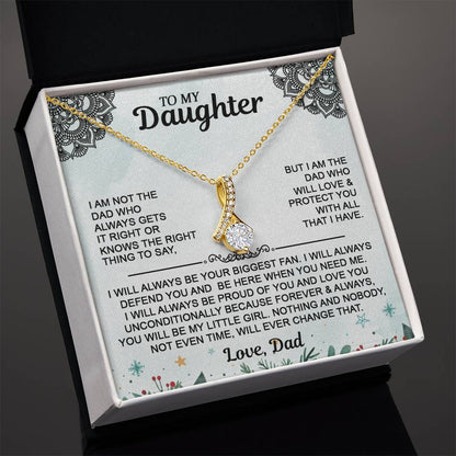 Christmas Gift For Daughter - To My Daughter Alluring Beauty Necklace - From Dad