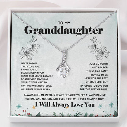 Alluring Beauty Necklace - Personalized Gift for Granddaughter on Special Days