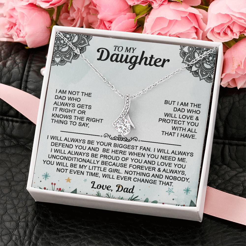 Christmas Gift For Daughter - To My Daughter Alluring Beauty Necklace - From Dad